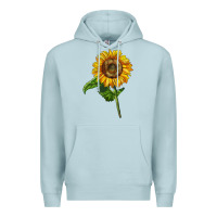 Blue Mist mammoth sunflower Premium Hoodie - LillyAllenDesigns