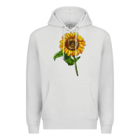 Dove Grey mammoth sunflower Premium Hoodie - LillyAllenDesigns