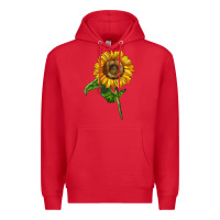 Red mammoth sunflower Premium Hoodie - LillyAllenDesigns