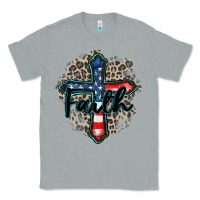 Heather Grey faith usa Classic Tee - Zillion Design Studio