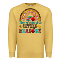 Antique Gold i love my job for all the little reasons Premium Sweatshirt - AdoDesignShop