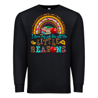 Black i love my job for all the little reasons Premium Sweatshirt - AdoDesignShop
