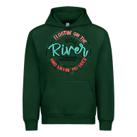 Forest Green floatin on the river killin my liver Urban Hoodie - MaliasSmallBusiness