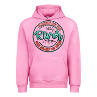 Fuchsia Pink floatin on the river killin my liver Urban Hoodie - MaliasSmallBusiness
