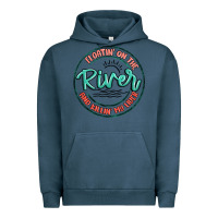 Pigment Midnight Navy floatin on the river killin my liver Urban Hoodie - MaliasSmallBusiness