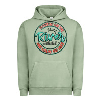 Pigment Oil Green floatin on the river killin my liver Urban Hoodie - MaliasSmallBusiness