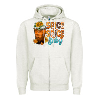 Oatmeal Heather spice spice baby Zipper Hoodie - Zillion Design Studio