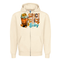 Sandshell spice spice baby Zipper Hoodie - Zillion Design Studio