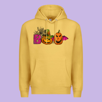 Boo Pumpkins Premium Hoodie Designed By Jasminsmagicworld