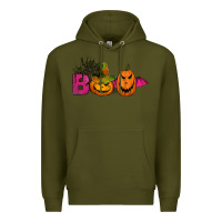 Army Green boo pumpkins Premium Hoodie - Jasminsmagicworld