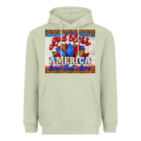 God Bless America Land That I Love Heavyweight Hoodie | Teevron
