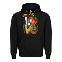 Black let all that you do be done in love Zipper Hoodie - texasbilliewilder