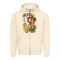 Sandshell let all that you do be done in love Zipper Hoodie - texasbilliewilder