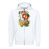 White let all that you do be done in love Zipper Hoodie - texasbilliewilder
