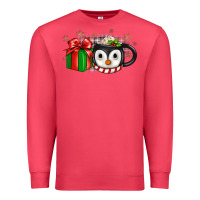 Cardinal Christmas penguin coffee Premium Sweatshirt - JahusDesignShop
