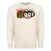 Sandshell Christmas penguin coffee Premium Sweatshirt - JahusDesignShop