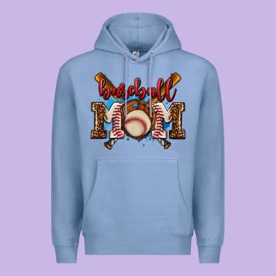 Baseball Mom Premium Hoodie Designed By Adodesignshop
