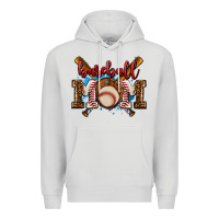 Dove Grey baseball mom Premium Hoodie - AdoDesignShop