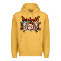 Mustard baseball mom Premium Hoodie - AdoDesignShop