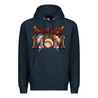 Navy baseball mom Premium Hoodie - AdoDesignShop