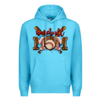 Ocean Blue baseball mom Premium Hoodie - AdoDesignShop