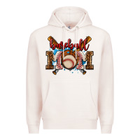 Pale Pink baseball mom Premium Hoodie - AdoDesignShop