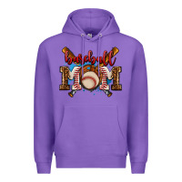 Purple baseball mom Premium Hoodie - AdoDesignShop
