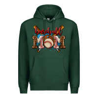 Sports Green baseball mom Premium Hoodie - AdoDesignShop