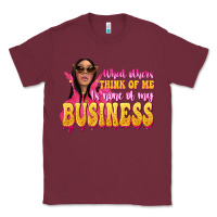 Burgundy afro black boss lady Classic Tee - texasbilliewilder