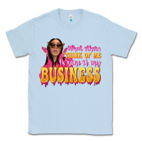Dusty Blue afro black boss lady Classic Tee - texasbilliewilder