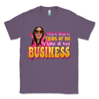 Lavender afro black boss lady Classic Tee - texasbilliewilder
