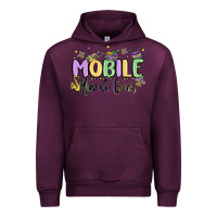 Mauve Wine mobile mardi gras Urban Hoodie - MaliasSmallBusiness