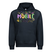 Navy mobile mardi gras Urban Hoodie - MaliasSmallBusiness