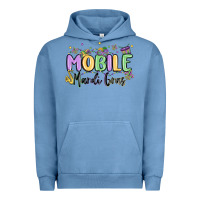 Pigment Pebble Blue mobile mardi gras Urban Hoodie - MaliasSmallBusiness