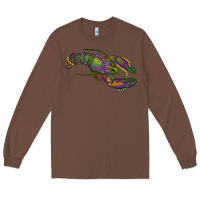 Chestnut Mardi Gras Crawfish Long Sleeve Tee - RanaPortraitStore