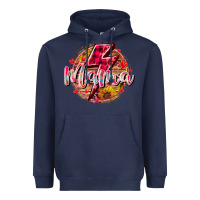 Navy mama lighting bolt Heavyweight Hoodie - RacoonDesign