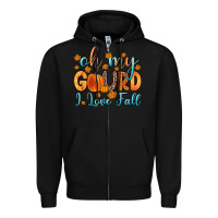 Black oh my gourd i love fall Zipper Hoodie - Zillion Design Studio