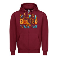 Burgundy oh my gourd i love fall Zipper Hoodie - Zillion Design Studio