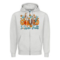 Dove Grey oh my gourd i love fall Zipper Hoodie - Zillion Design Studio