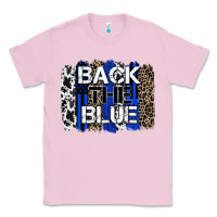 Bubblegum Pink back the blue brushstroke Classic Tee - Zillion Design Studio
