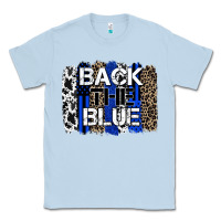 Back The Blue Brushstroke Classic Tee | Teevron