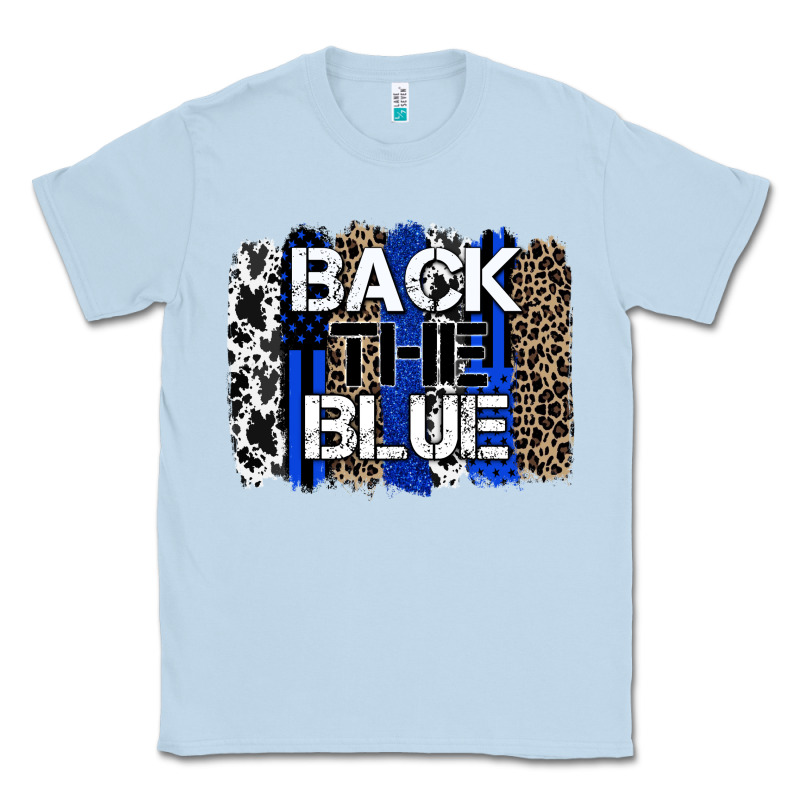 Back The Blue Brushstroke Classic Tee by Zillion Design Studio | Teevron