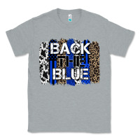 Heather Grey back the blue brushstroke Classic Tee - Zillion Design Studio