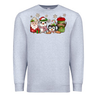 Heather Grey Christmas coffee Premium Sweatshirt - JahusDesignShop