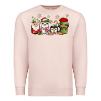 Pale Pink Christmas coffee Premium Sweatshirt - JahusDesignShop