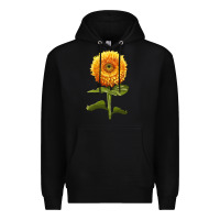 Black gummy bear sunflower Premium Hoodie - LillyAllenDesigns