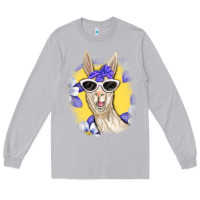 Llama With Sunglasses Long Sleeve Tee | Teevron