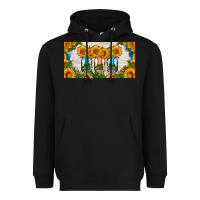 Black american mason jar sunflower license plate Heavyweight Hoodie - HRA Design Shop