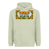 Matcha american mason jar sunflower license plate Heavyweight Hoodie - HRA Design Shop