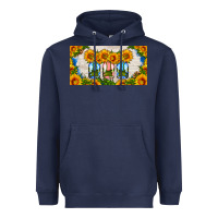 Navy american mason jar sunflower license plate Heavyweight Hoodie - HRA Design Shop
